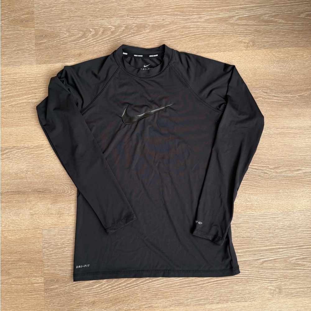 Nike Black Long Sleeve Swim/Active Shirt